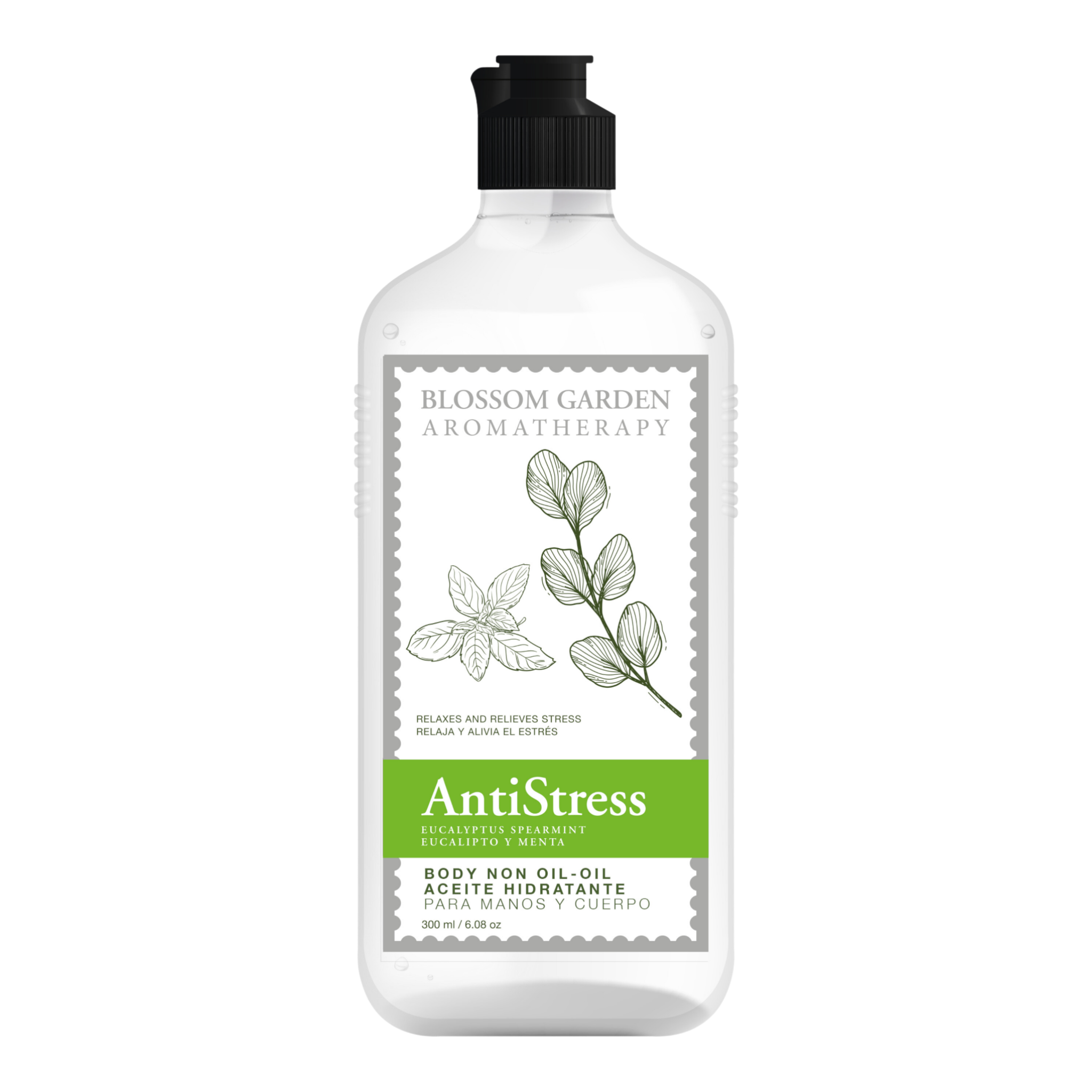 BLOSSOM GARDEN - Aceite Non Oil 300 ml - Antistress (Eucalipto)