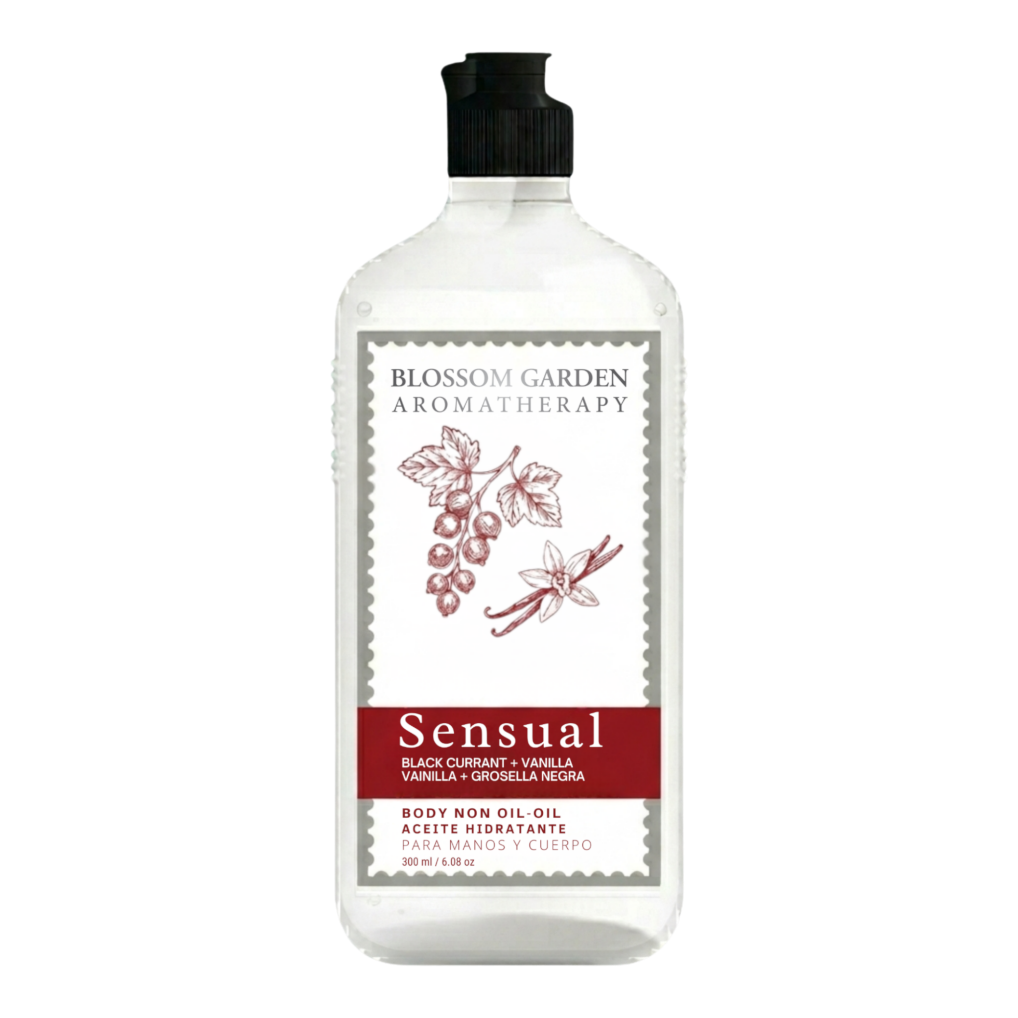 BLOSSOM GARDEN - Aceite Non Oil 300 ml - Sensual (Grosella / Vainilla)