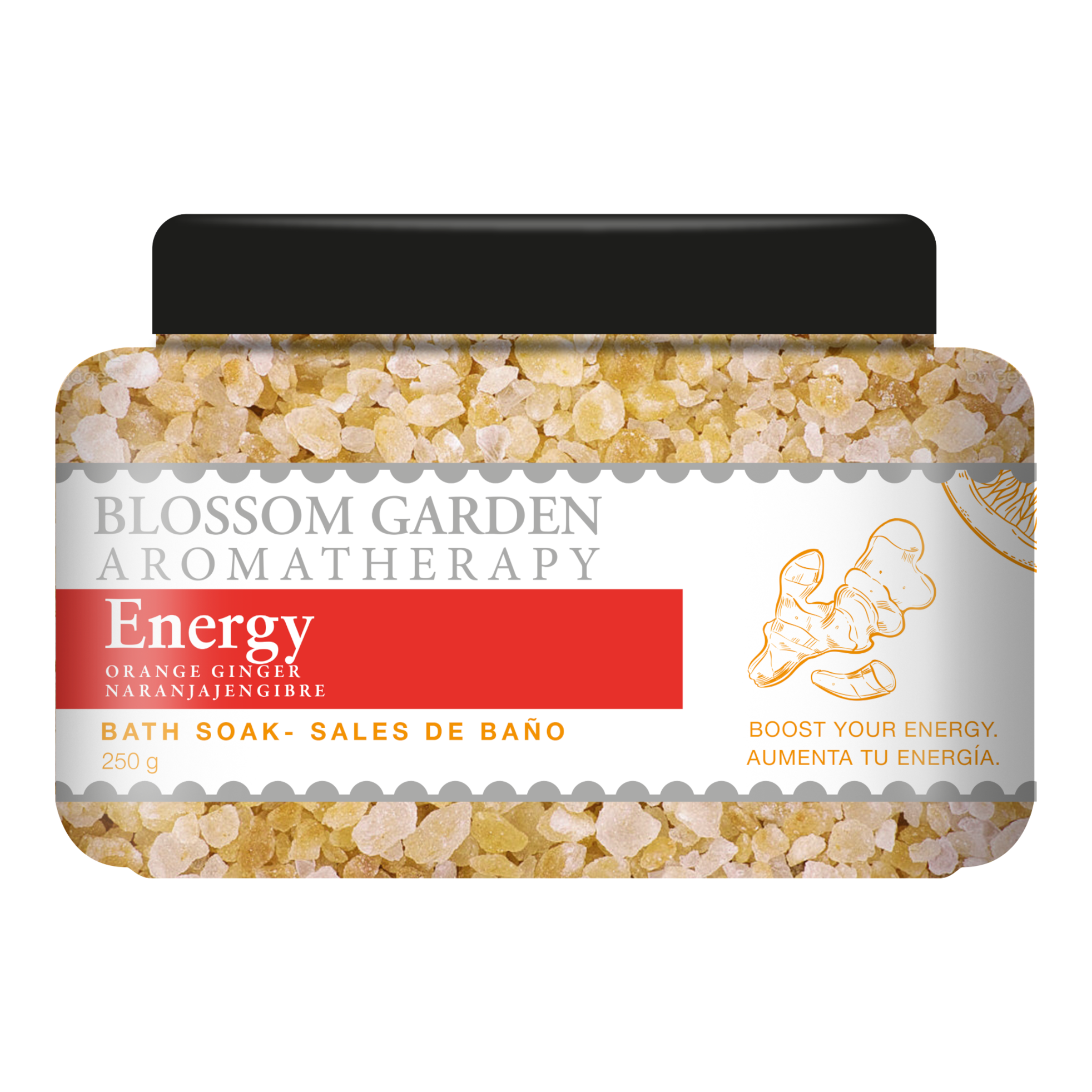 BLOSSOM GARDEN - Sales de Baño Relajantes 250 ml - Energy (Cítrico)