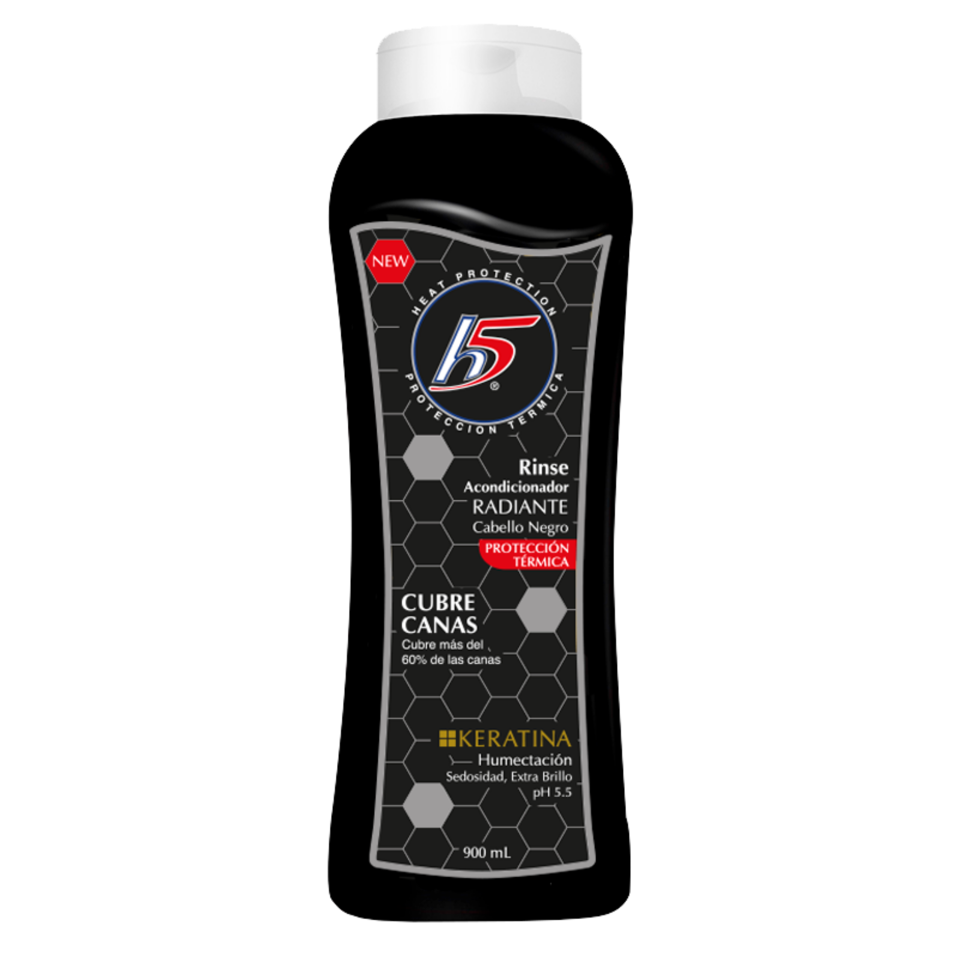 H5 - Acondicionador Negro Radiante Cubre Canas - 900 ml