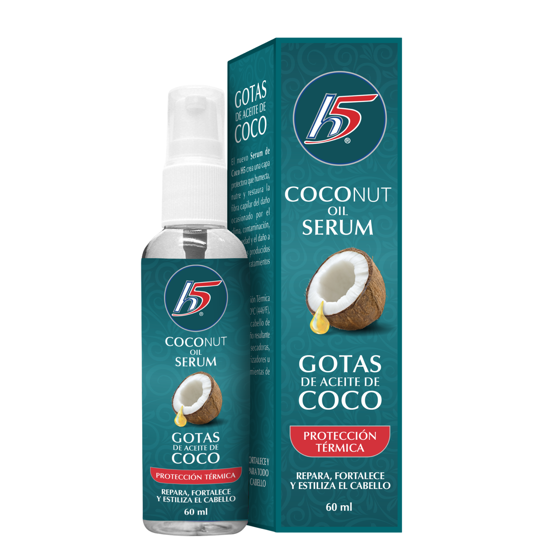 H5 - Gotas Serum Aceite De Coco 60 ml