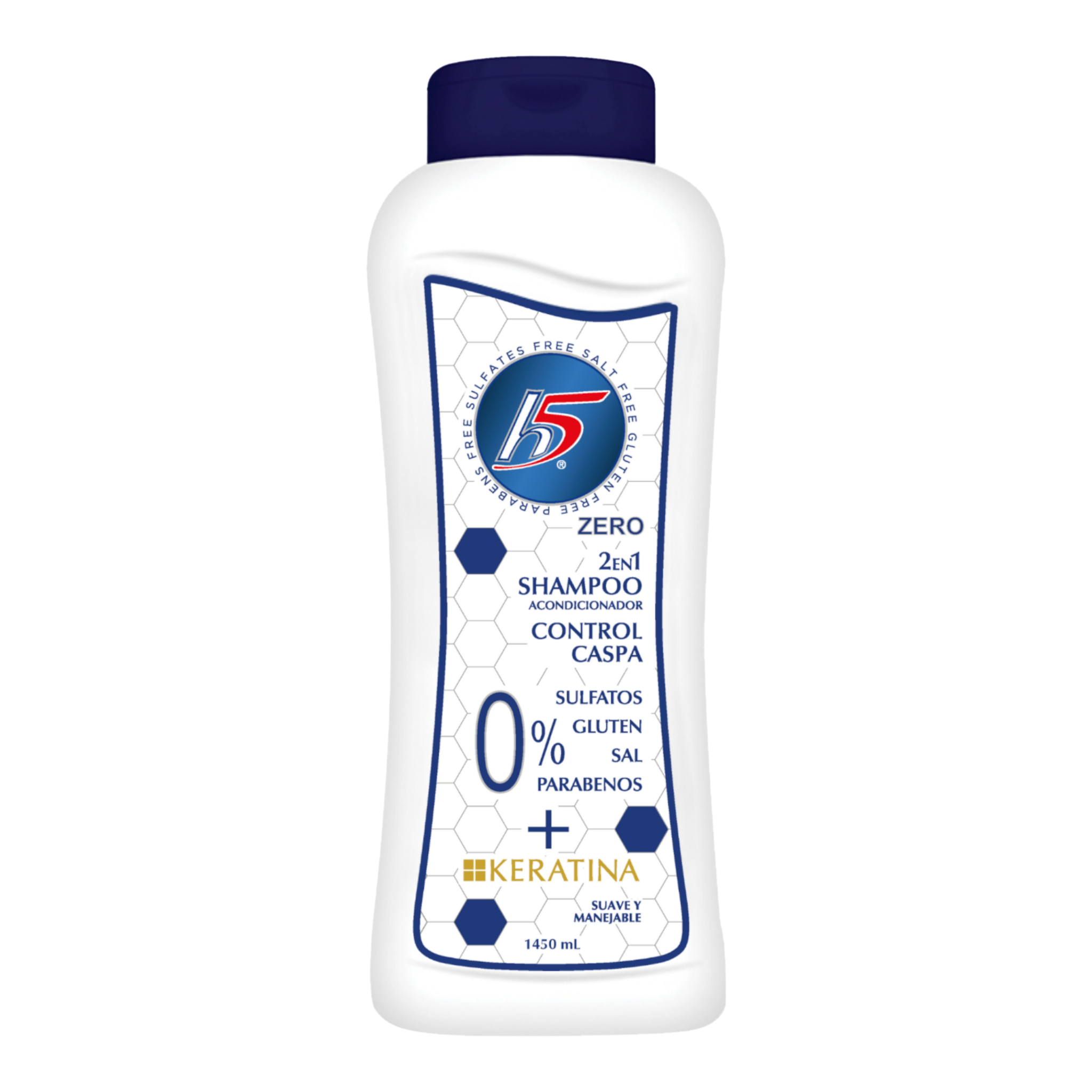 H5 - Shampoo AntiCaspa 2En1 Keratina - 1450 ml