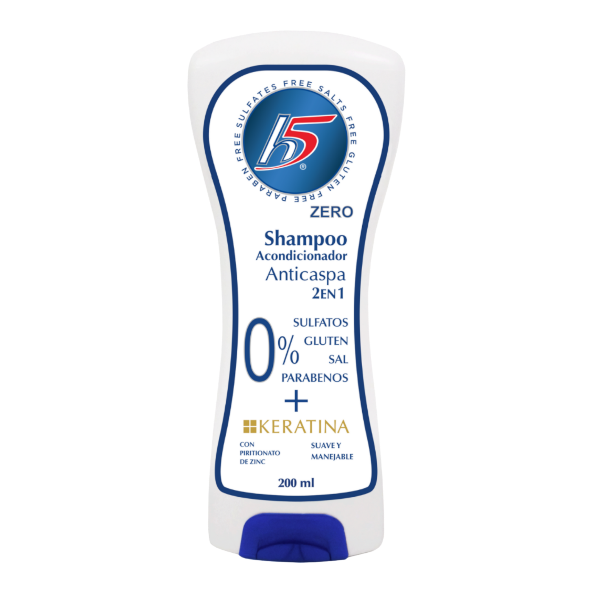 H5 - Shampoo AntiCaspa 2En1 Keratina - 200 ml