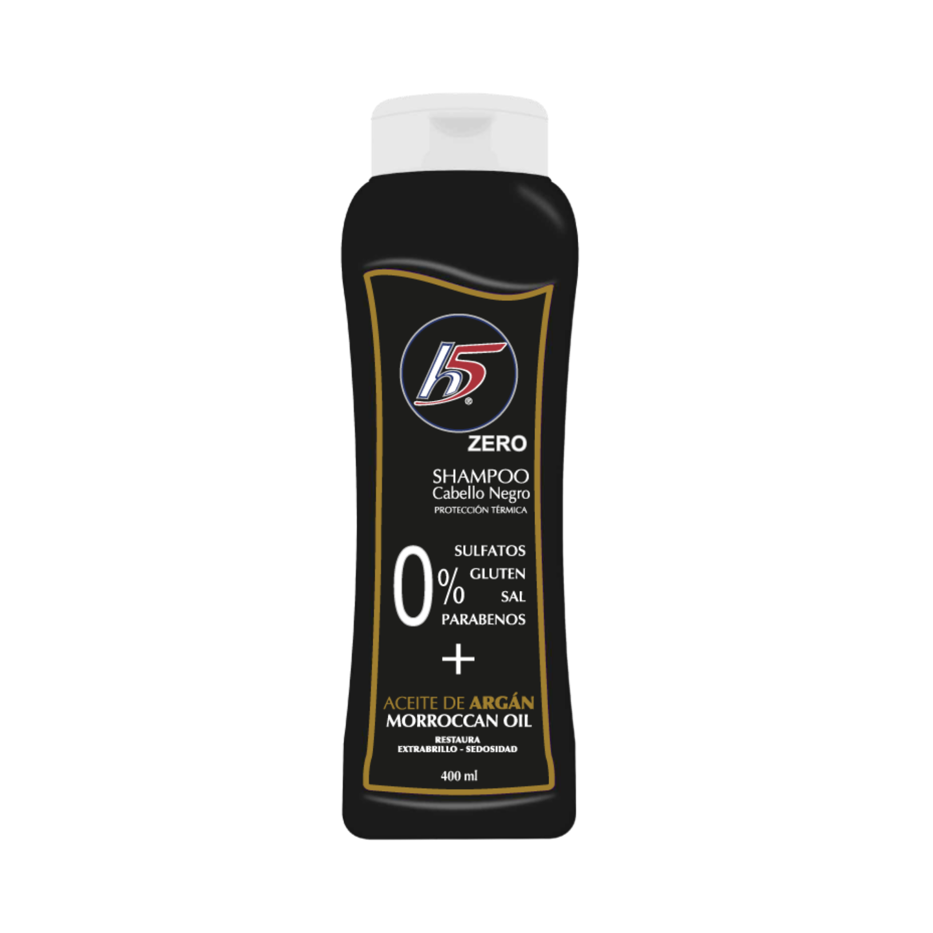 H5 - Shampoo Argan Cabello Negro - 400 ml