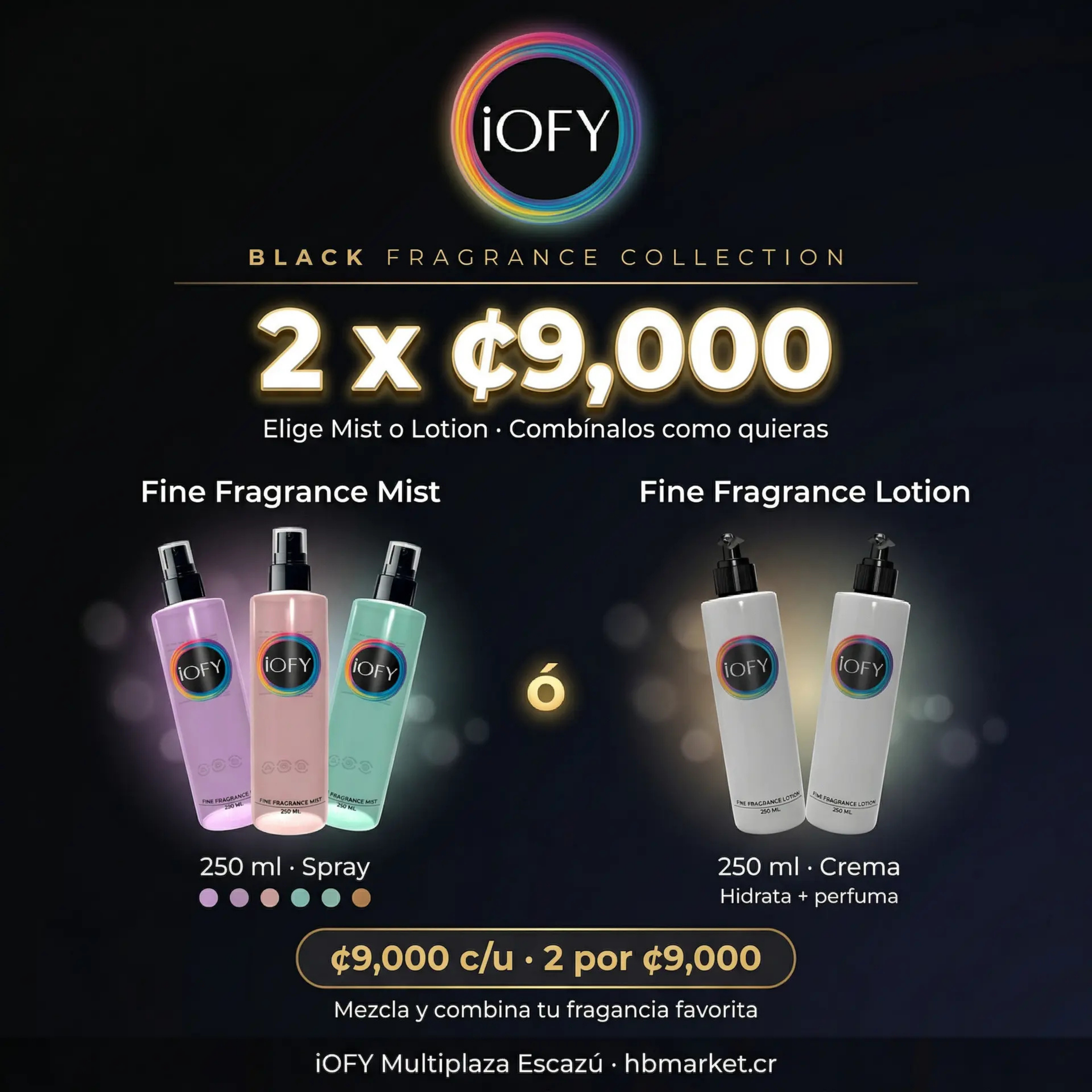 PROMO - IOFY - Black Fragrance 2x¢9000