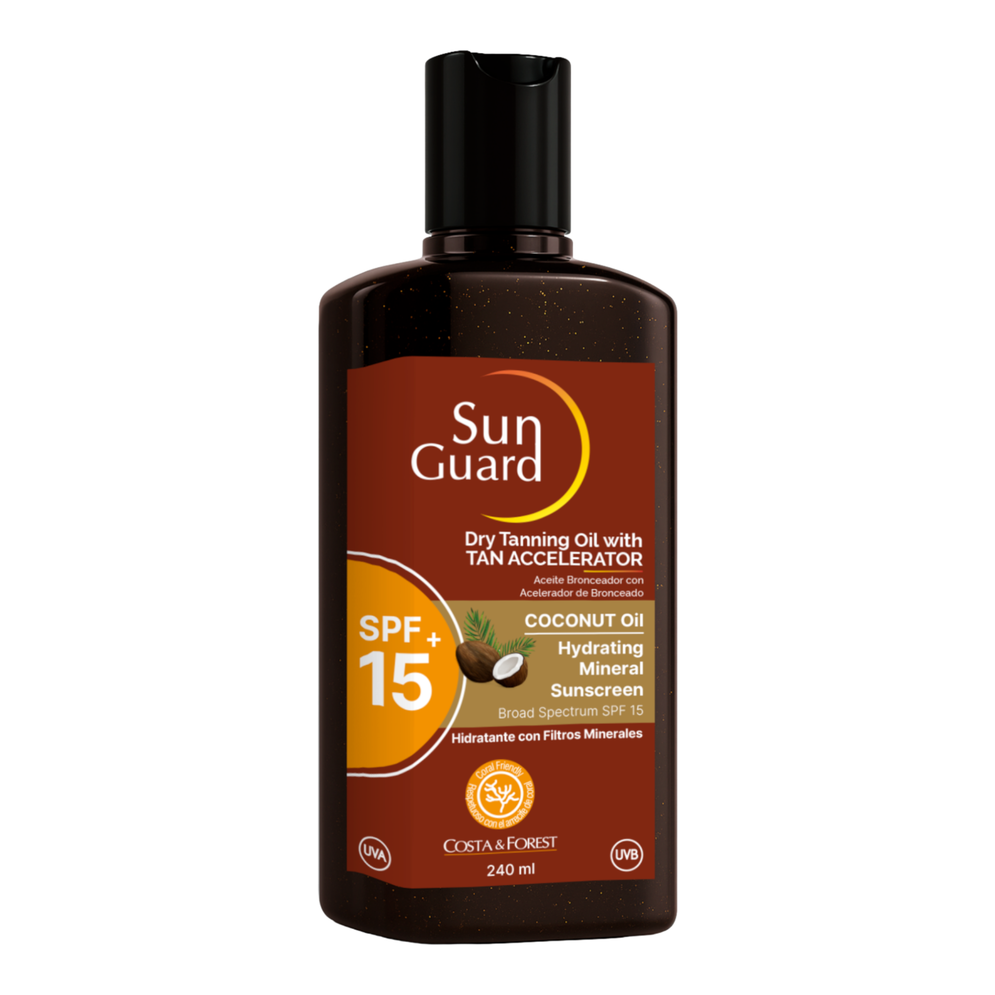 SUN GUARD - Bronceador en Aceite SPF 15 - 240 ml