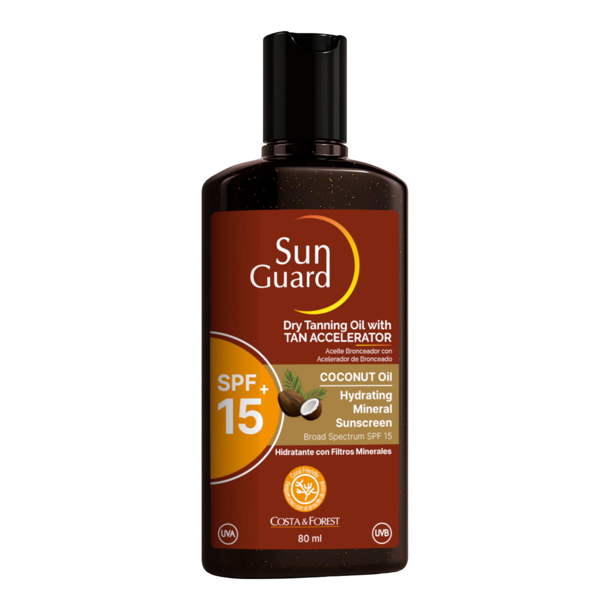 SUN GUARD - Bronceador en Aceite SPF 15 - 80 ml